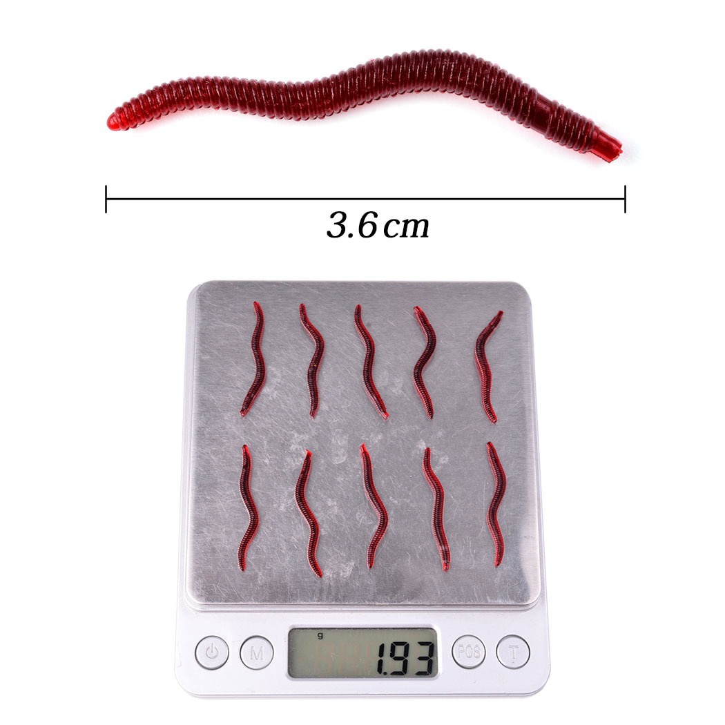 50Pcs Fishing Lures Lifelike F - Aglaonema Red ulasan dan harga