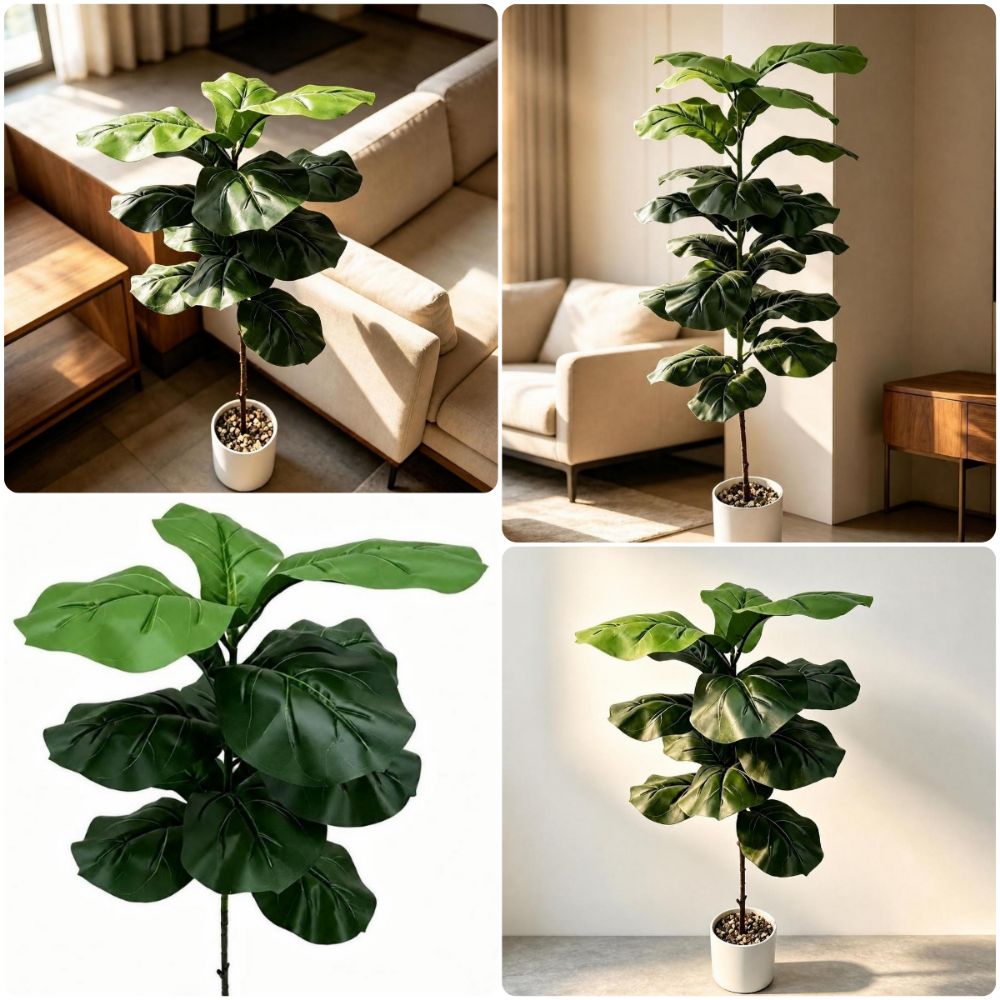 9/15/23 Leaves Artificial Ficu - Ficus Lyrata Tree ulasan dan harga