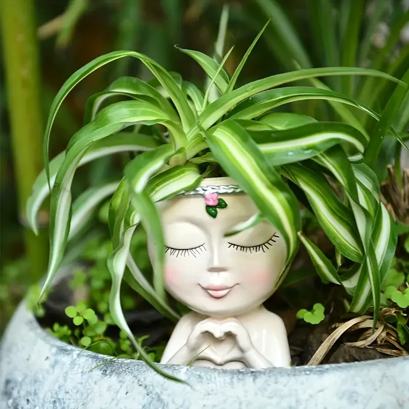 Heart‑Handed Girl Resin Succul - Echeveria Succulent ulasan dan harga
